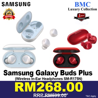 SAMSUNG Galaxy Buds PLUS SM-R175NZKAXME 2020 SAMSUNG MALAYSIA SET READY STOCK NEW