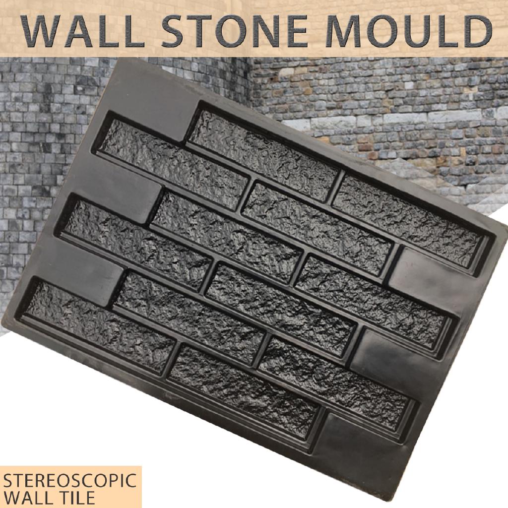 690MM Stone Brick Mold Mould Concrete Wall Stone Gypsum Plaster Tile Moule ABS
