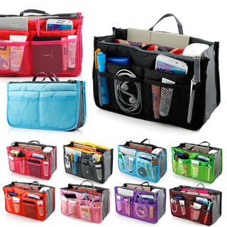 Travel Makeup Bag Organizer Insert Phone Ikea Storage Handbag Nylon Storage Beg