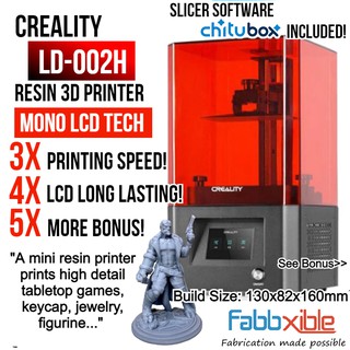 Creality 3D LD-002H Resin 3D Printer- Monochrome LCD 3x Faster with 2K Resolution