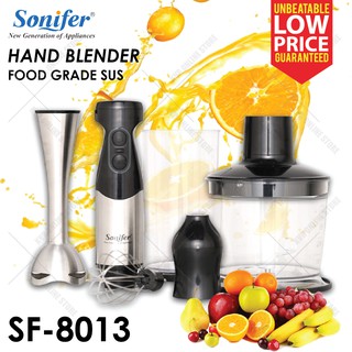 Sonifer Hand Blender Mixer Whisk Grinder Food Processor Removable 500W