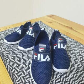 Hot🔥hot🔥hot🔥Kids Fila Children Slip On Blue/Black Shoes (1)