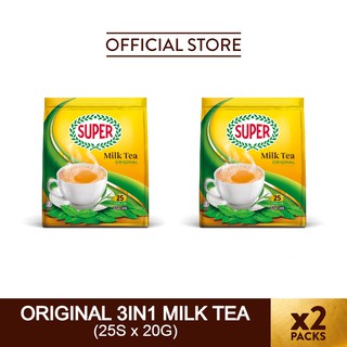 SUPER Instant MILK TEA 3IN1 Original 25sachets (2 Packs)