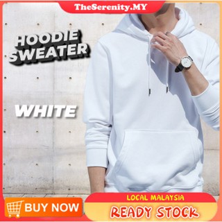 【🚚 READYSTOCK 😎】Korean Simple Plain Style Men Sweater Hoodie Casual Top Wear Clothing Long Sleeve Sweater