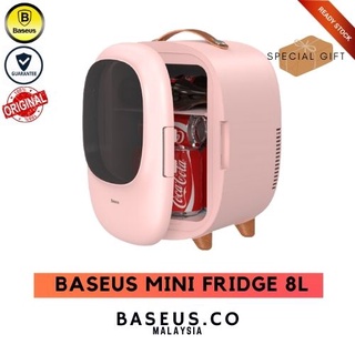 BASEUS Zero Space Refrigerator 8L/13L Mini Portable Cooler Heating and Cooling Makeup Fridge for Car Home Camping (1)