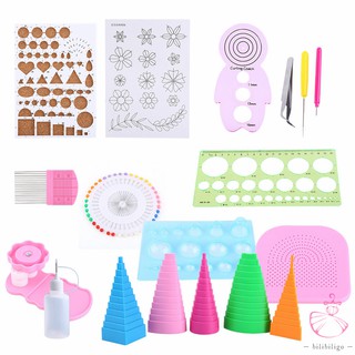 1 Set Quilling Paper Rolling Kit Slotted Tools Tweezer Ruler For Home Office Decoration (1)