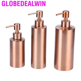 【Ready stock】Stainless Steel Bath Countertop Hand Pump Liquid Soap Dispenser Lotion Bottle