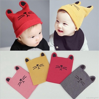 Autumn Winter Cotton Baby Hat Toddler Infant Kids Caps Lovely Knit Accessories