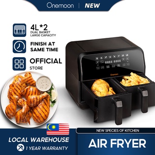 Onemoon D8 Double Basket Air fryer 8L Large Capacity DUAL ZONE Air Fryer