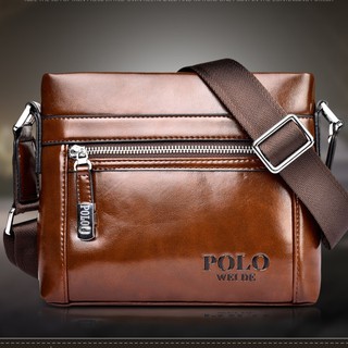 Men's Leather Business Bag Handbag Shoulder Messenger Bag