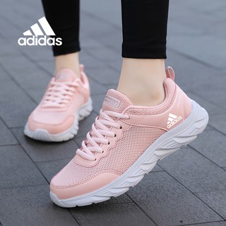 New Adidas Casual Fashion Women's Mesh Jogging Shoes Breathable Lightweight Casual Sports Shoes Non-slip 35-41
