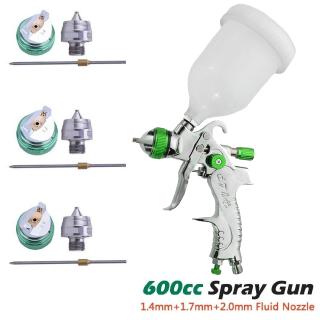 HVLP Paint Spray Gun Set 1.4mm 1.7mm 2.0mm Steel Nozzle Cars Painting Furnitures Disinfection spray