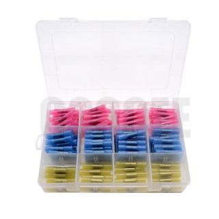 200PCS Heat Shrink Terminal Insulated Butt Electrical Splice Wire Connectors Cable Crimp Terminal Connector AWG 22-10