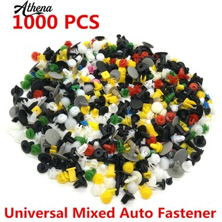1000Pcs Mixed Auto Car Door Bumper Panel Fenders Fastener Rivet Push Pin Clip