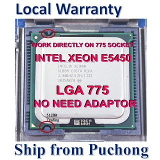 Intel Xeon E5450 modified socket 775 beat Q9650 Q9500 Q9550