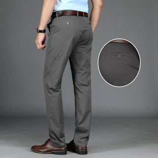 【ready stock】Dhi jeep slacks for men slimming business suit trousers loose straight trousers