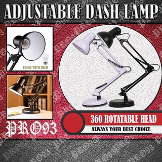 [BIG SIZE with Bulb] 💖PRO93 MODERN METAL ADJUSTABLE SWING ARM STUDY/DESK LAMP LED 2023💖READYSTOCK 💖SHIP ON SAME DAY💖