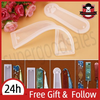 [Wholesale Price] 3Pcs Cat Claw Silicone Mould Epoxy Resin Bookmark Craft