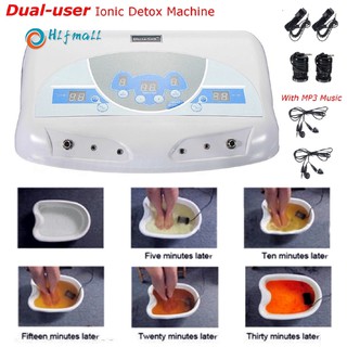 Hlfmall Dual Ion Cell Detox Ionic Foot Bath Spa Cleanse Machine LCD Infrared