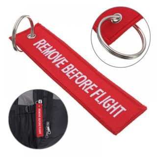 Remove Before Flight Special Luggage Tag Label Keychain Keyring