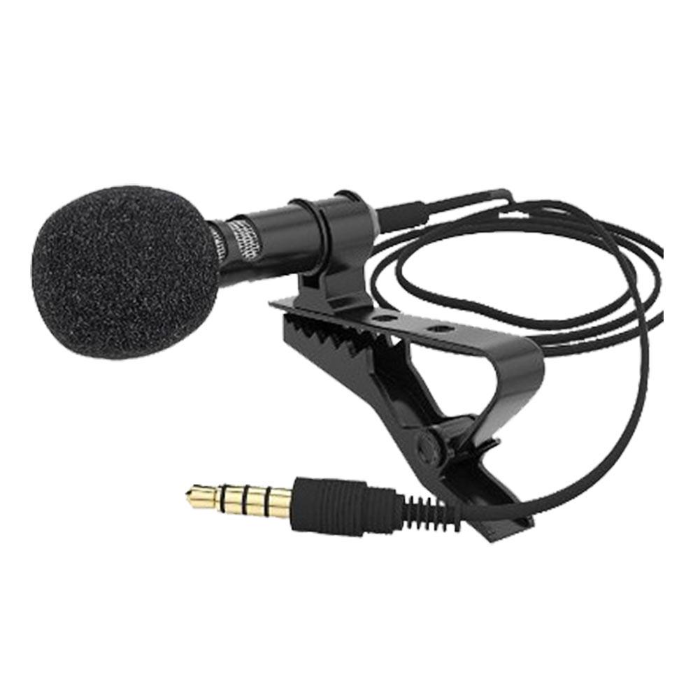 Mic Jepit Clip Microphone Clip Smartphone Laptop Tablet PC Youtube Vlog Smule microphones Penyiar Reporter