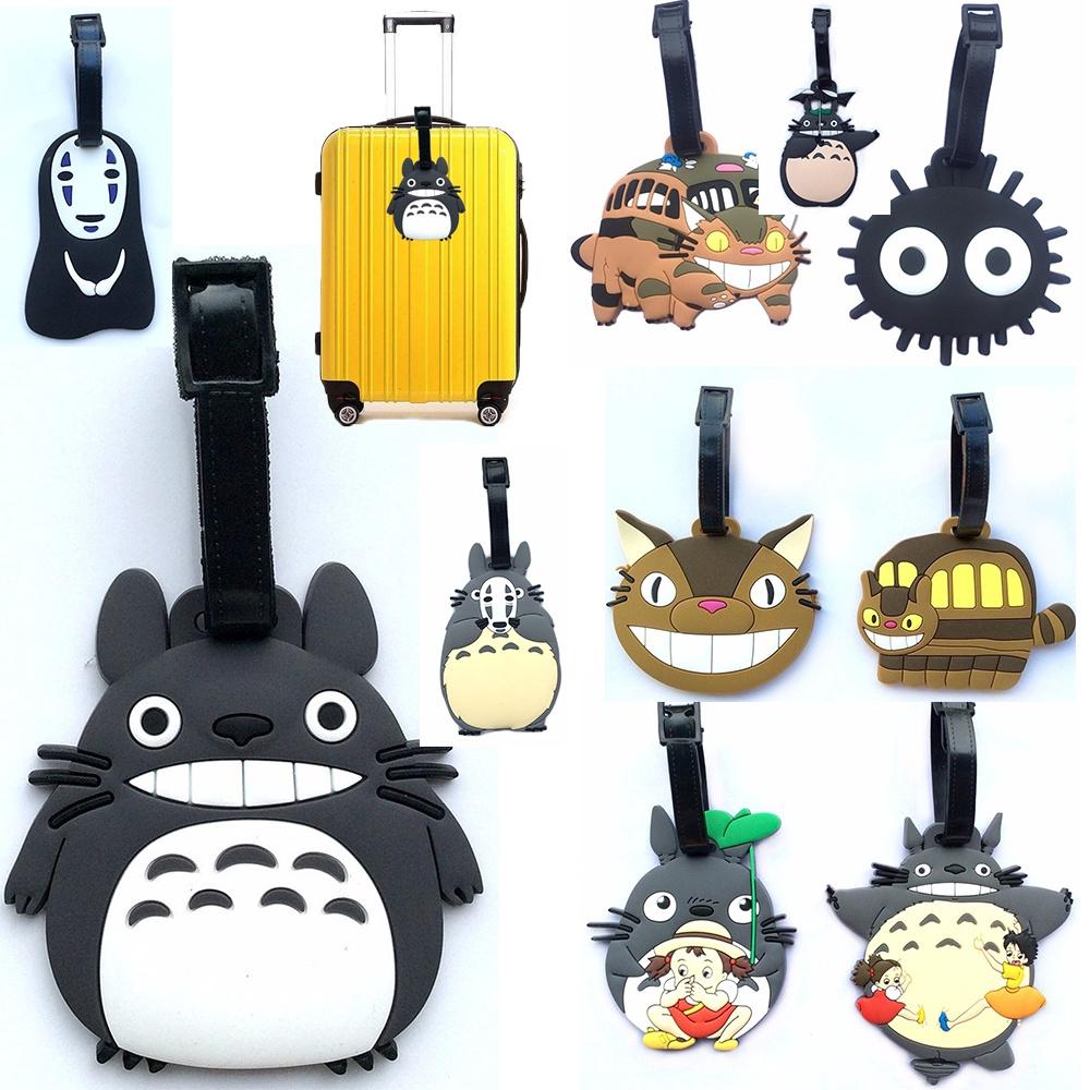 Totoro Spirited Away Cartoon Luggage Tag Travel Accessories Luggage Straps (1)