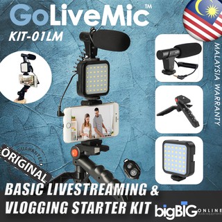 Golive Basic Vlog Kits for Youtuber, Content Creator, Vlogging & Livestreaming Starter Kit KIT-01LM