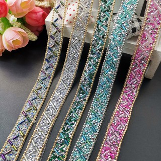 Sewing Trim Crystal Motif Strass Hot Fix Rhinestone Tape Applicator Ribbon With Rhinestones Iron On Appliques For Dresse