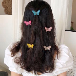 Acrylic Butterfly Shark Clip Korean Ins Girl Sweet Hairpin Hair Accessories