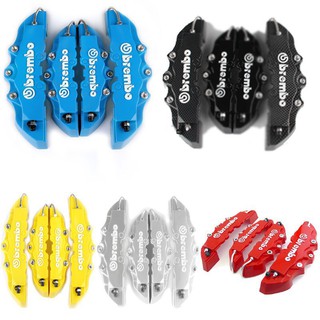 4pcs New 3D Red Brembo Style Universal Disc Brake Caliper Covers Front & Rear (1)