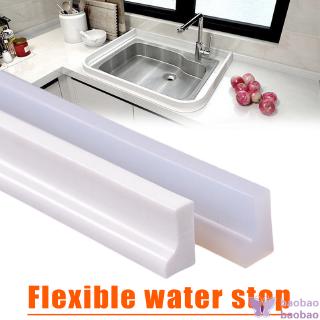 Frameless Shower Water Dam Barrier Rubber Strap Water Stopper Wet and Dry Separation Flexible for Bathroom Kitchen Sink