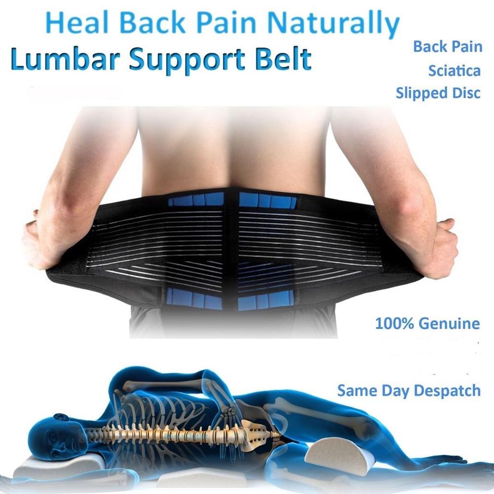 ✨PS.READY/COD Neoprene DOUBLE PULL Lumbar Support LOWER BACK Belt Brace Pain Relief
