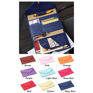 PU Leather Cover Passport Wallet Card Holder Case