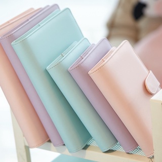 🇲🇾Macaron A5/A6 Leather Loose Leaf Refill Notebook Cover Spiral Binder Kpop Organizer