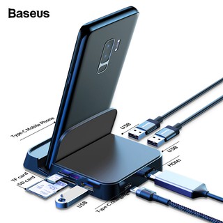 Baseus Type C HUB Docking Station for Samsung S10 S9 Note 10 Plus USB-C to HDMI Power Adapter
