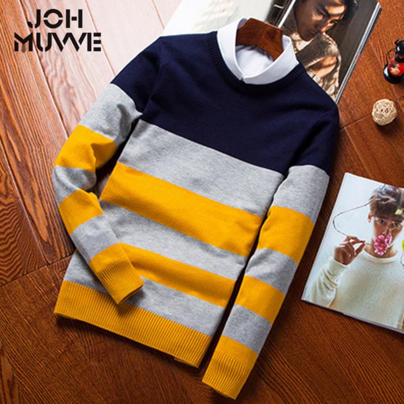 New Mens Cotton Knitted Sweaters Fashion Cool Shirts Long-Sleeve Casual Shirts