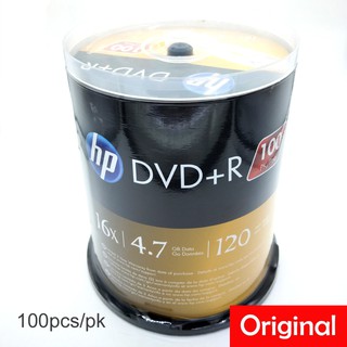 Official HP DVD+R 4.7Gb 120Min 1~16X 100pcs Pack With Box