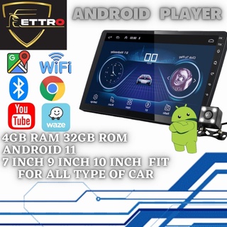 🚗PROMOTION🚗Android Player 4GB+16GB 7/9/10 inch Touch Screen Stereo Radio Bluetooth Double 2Din Android 9.1Car MP5 Player