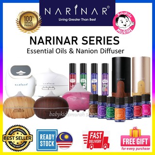 NARINAR Series~ Aromatheraphy Essential Oils / Roll-On / Nanion Diffuser Set | Aromaterapi untuk sekeluarga