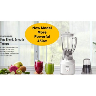 Panasonic MX-M200 Blender with Dry Mill for Fine Blend, Smooth Texture (2019 New model 450W)):