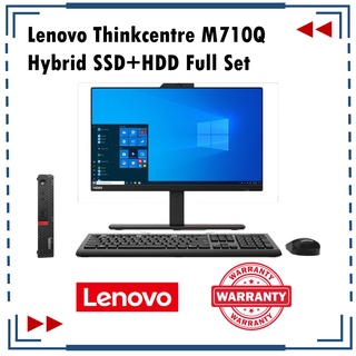 PC Full Set Lenovo Thinkcentre M710Q Processor i7 8GB RAM 24inch LCD Monitor 1TB HDD SSD Camera