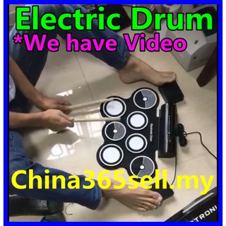 電子鼓Portable Electronic Drum Electric Percussion Instrument Percussionist Digital 2 Drumstick (1)