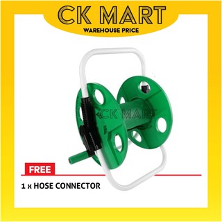 CK MART Garden Hose Reel / Garden Hose Reel Free Connector/ PVC Chemi Hose Reel Cart/ Kekili Hos