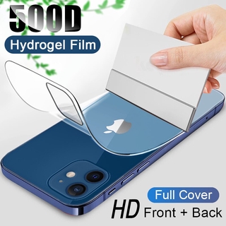 500D Full Coverage Hydrogel Film For iPhone 11 12 13 Pro mini MAX Screen Protector for iPhone 6 7 8 6s longer SE XR 2020 2022 X XS Not Glass