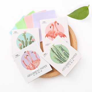 ♕ exo ღ Linen Oil Blotting Sheets Facial Oil Absorbing Paper Easy To Use Face Blotting Paper
