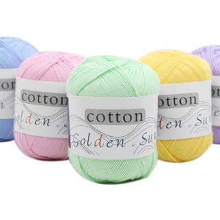 60g Diy Child Smooth Pure Cotton Thread Yarn Hand-Knitted Baby's Thread Cashmere Sweater Crochet Woolen