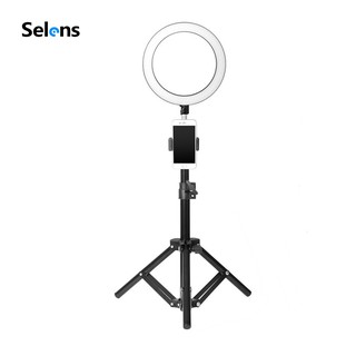 Selens Ringlight 6" USB LED Selfie Ring Light with Stand Tripod Dimmable Lamp for Photo Video Vlog