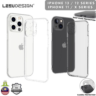 LEEU iPhone 13 Pro Max/ 12 Pro Max/ Mini / 11 Pro Max/ XS Max/ X/ XR Non Yellowish Dustproof TPU Shockproof Phone Case