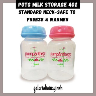 Milk Storage Bottle 4 Oz Standard Neck Milk Bottle Breastmilk storage bottle Pump On The Go POTG Botol Susu