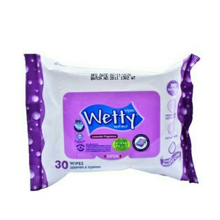 Wetty Wet Tissue Lavender Fragrance 30 Sheets - 0228